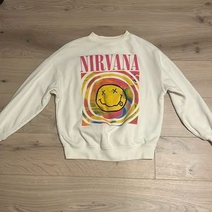 White Nirvana Crewneck